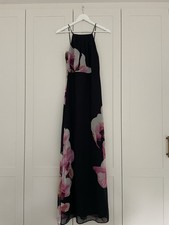 Lipsy Black Floral Maxi Dress