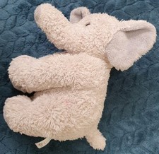 Mothercare Grey Elephant Soft Toy Beanie MC173 Sitting 7" Preloved