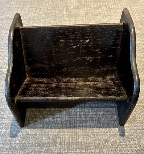 Vintage wooden book shelf - book,