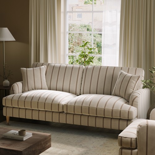 Cream chenille burnt orange - cream,