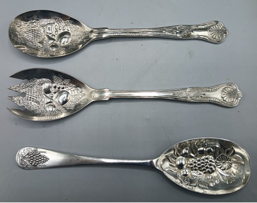 Vintage silver plated - plated, salad