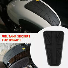 Motorcycle Tank Pad Sticker Protector Motorbike Rubber Black Fit For Triumph New