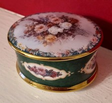 Vintage 1990's Music Box Glory By  Ardleigh Elliot Floral Paintings Lena Lui