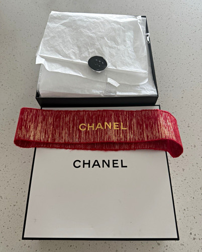 Chanel white black square - chanel, white/black