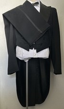 1950s Men’s Evening Tailcoat Three Piece Suit Bespoke Swedish Vintage 38 M