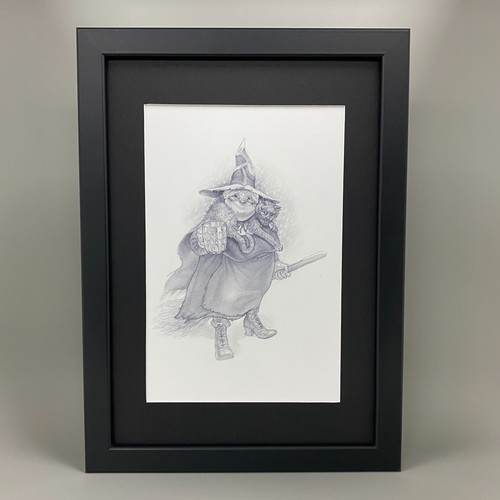 Nanny ogg framed art gytha - art,