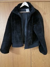PRIMARK BLACK LINED FLUFFY