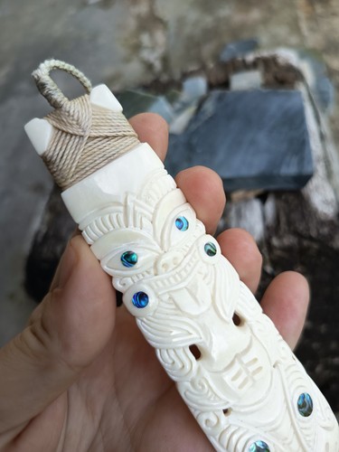 Maori toki wheku tiki face - maori,