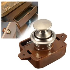 1Pcs Mini Push Button Catch Knob Lock For Camper Cabinet Caravan Cupboard Drawer