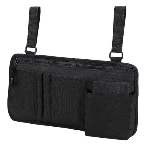 Wheelchair side armrest pouch - wheelchair,