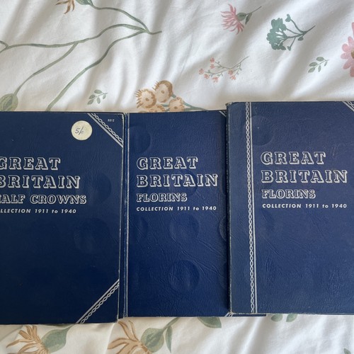 Whitman folders halfcrowns - halfcrowns, and
