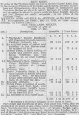 1912 The Newlands Estate Teynham Kent For Sale Lower Newlands Lewsom Farm
