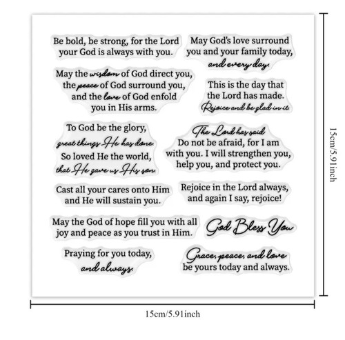 Clear stamps christian bible - clear,