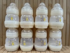 Mam Anti Colic 8 x Bottles 130ml Newborn Size + Teats