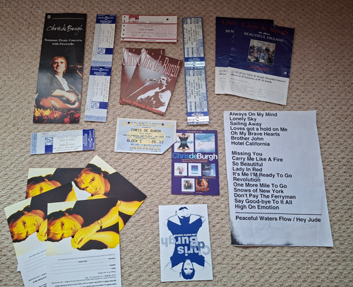 Chris burgh vintage ticket - de,