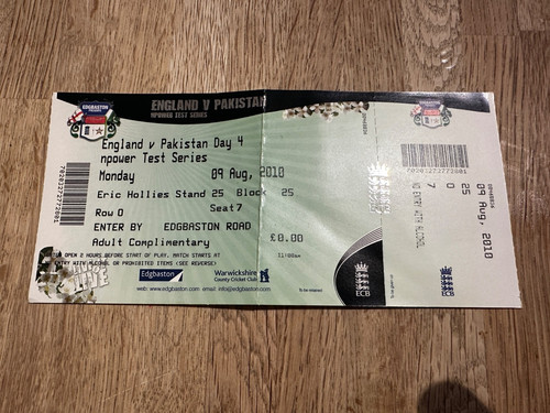 England pakistan test match - test,