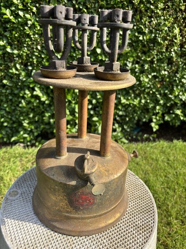 Vintage brass monitor triple - vintage,