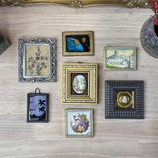 7x Vintage Miniature Art Lot