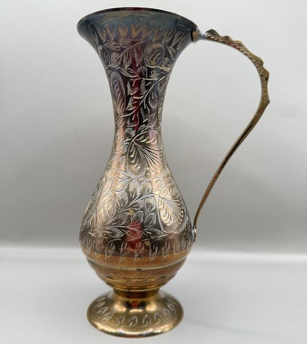 Vintage indian brass - ewer, jug