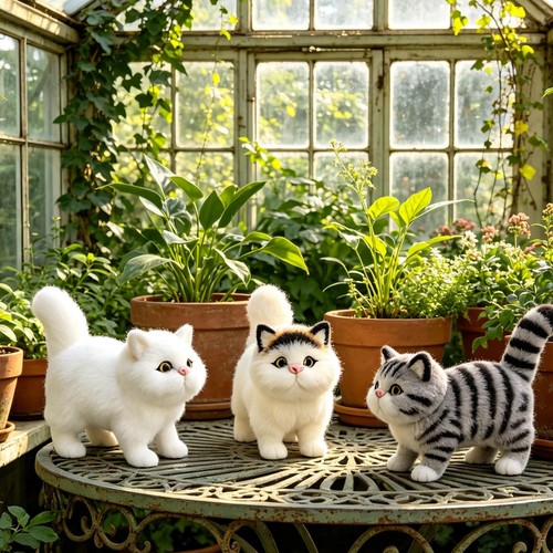 New realistic fluffy cat - fluffy,