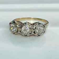 Art Deco Three-Stone Round Cut