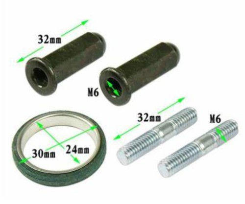 Dirt racing exhaust - racing, studs