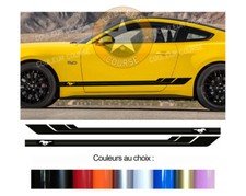 2 LOW BODY DOOR STRIP FOR FORD MUSTANG GT350 GT500 STICKER CAR BD541-21
