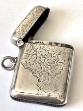 Victorian Silver Vesta Case