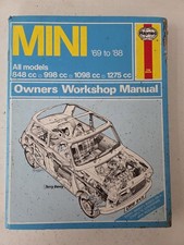 Austin Mini Haynes Manual 1969 to 1988 Estate Van Pick up Clubman 1275GT Cooper