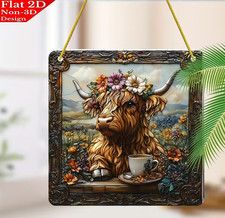 Large Highland Cow Bull Design