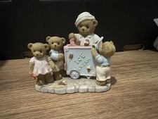 Rare Cherished Teddies Ice cream stand figurine. Molly, Max, Matthew and Michael
