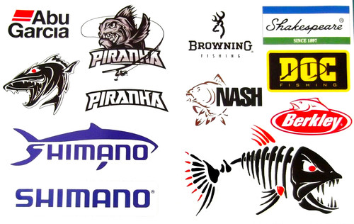 Fishing sticker set - ,