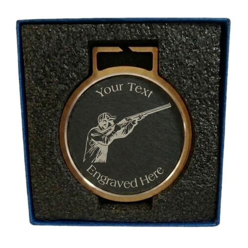 Personalised glass clay pigeon - personalised,