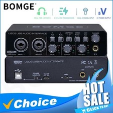 USB Audio Interface for PC Mac Music Recording Streaming 2 Channel XLR Line U202