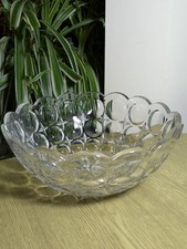 Pressed glass large fruit bowl