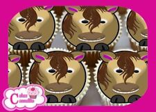 HORSES PONIES  EDIBLE CUPCAKE