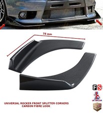 UNIVERSAL FRONT BUMPER EXTENSION ROCKER SPLITTER CARBON FIBRE LOOK 78CM-BEE1