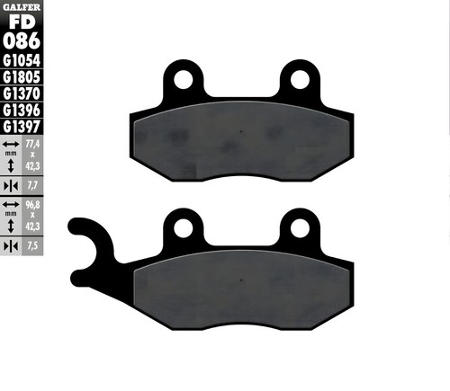 Brake pads set galfer - galfer, 2x