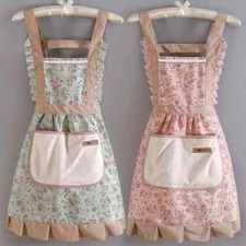 Floral Canvas Kitchen Apron