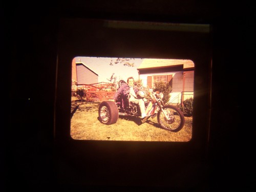 Vintage 35mm slide man - man, on