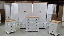 HANDMADE ARIZONA NEXT White & Light OAK 5 PIECE BEDROOM SET NOT FLAT PACK PACK!