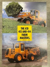 The JCB 412 and 414 Farm Masters Loading Shovel Vintage Tractor Brochure Leaflet