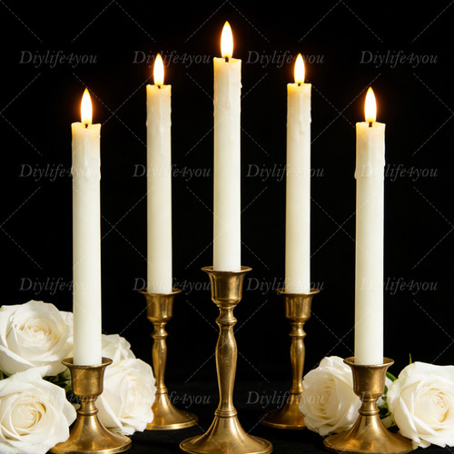 6pcs flameless flickering led - flameless,