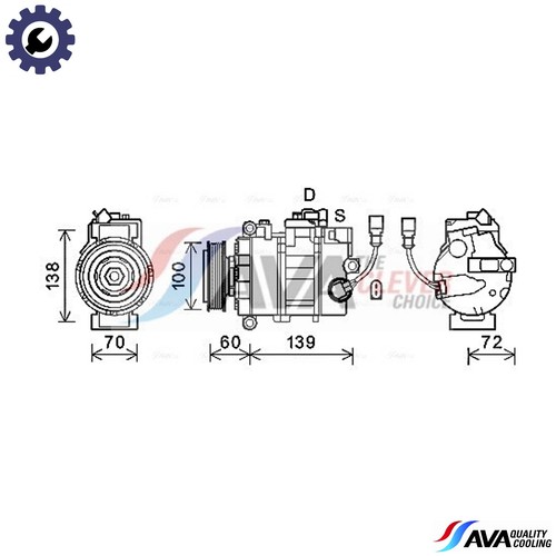 Compressor air conditioning - air,