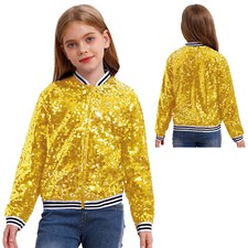 UK Girls Sequin Jacket Long