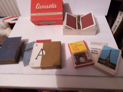 Job lot vintage card games - vintage,
