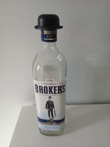 Empty bottle broker gin - bottle, of