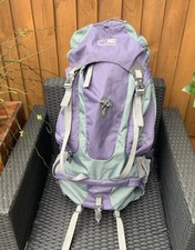 Karrimor SA Panther 65 Backpack Trekking Rucksack Purple/Green Hiking Rain Cover