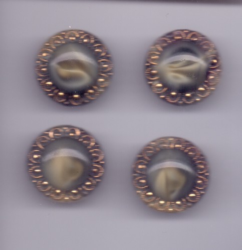 Glass vintage buttons - 4,
