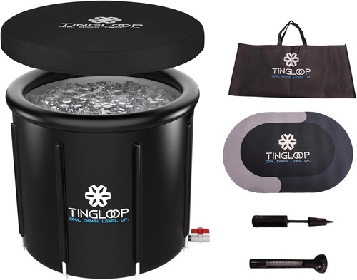 Ice bath tub - ice,
